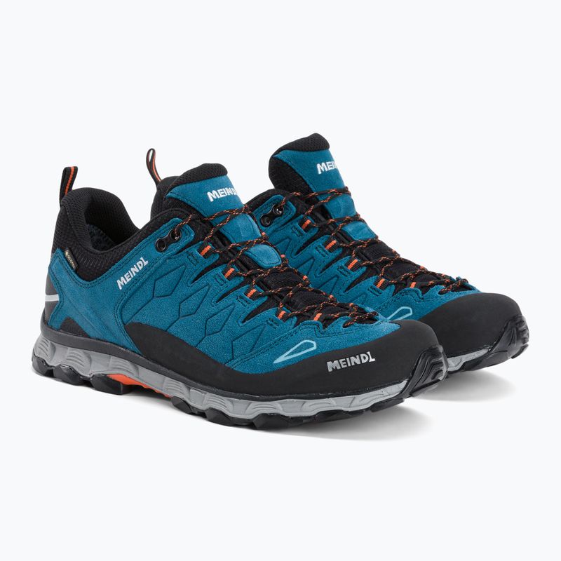 Scarpe da trekking da uomo Meindl Lite Trail GTX blu/arancio 4