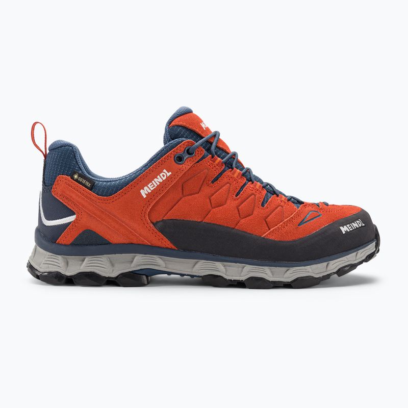 Scarpe da trekking da uomo Meindl Lite Trail GTX arancione brillante/jeans 2