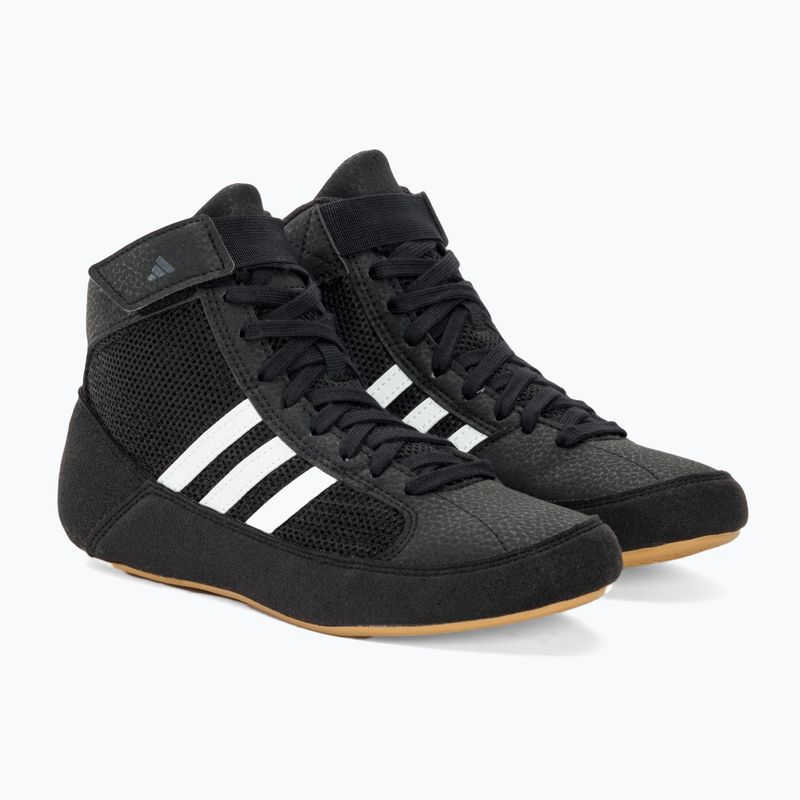 Scarpe da boxe adidas Havoc per bambini nero/bianco 4