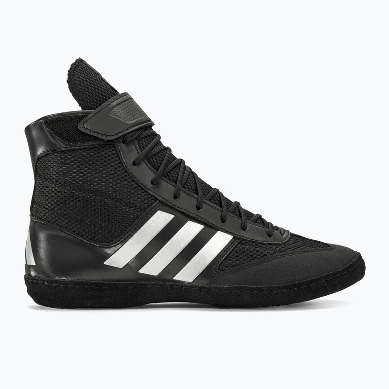 Uomo adidas Combat Speed.5 nero / argento scarpe da boxe BA8007 2