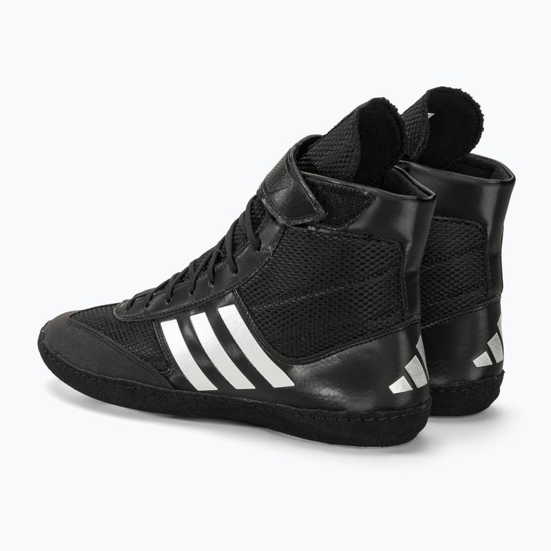 Uomo adidas Combat Speed.5 nero / argento scarpe da boxe BA8007 3