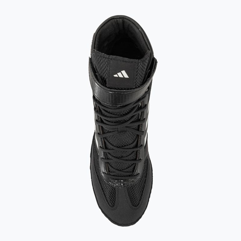 Uomo adidas Combat Speed.5 nero / argento scarpe da boxe BA8007 6