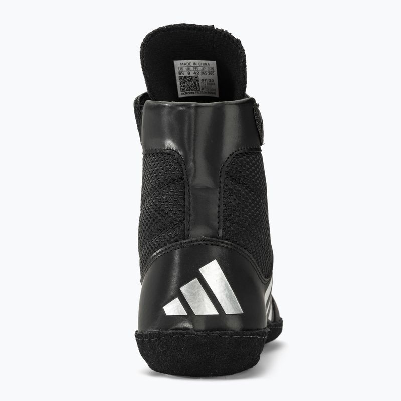 Uomo adidas Combat Speed.5 nero / argento scarpe da boxe BA8007 7