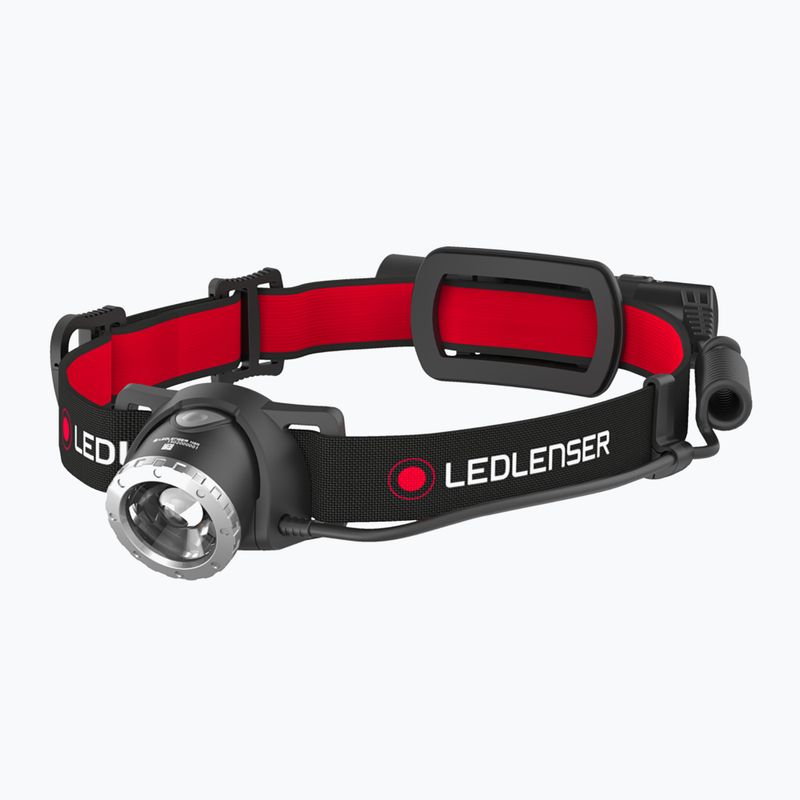 Lampada frontale Ledlenser H8R Box nero/rosso