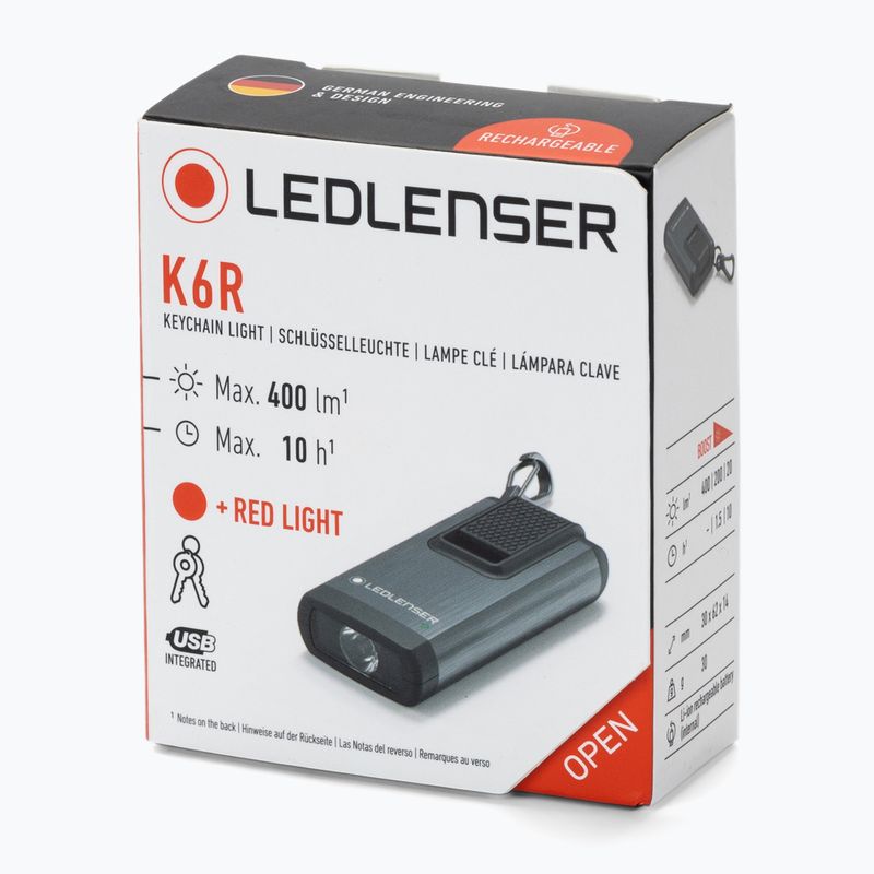 Ledlenser K6R Box torcia grigio 2