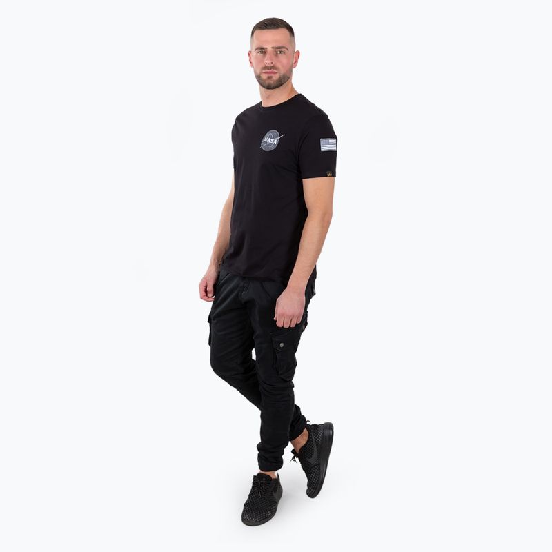 Maglietta Alpha Industries Space Shuttle da uomo, nero 2