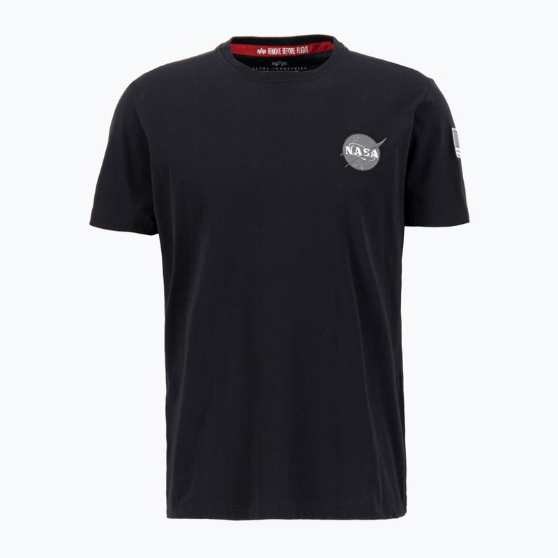Maglietta Alpha Industries Space Shuttle da uomo, nero 3