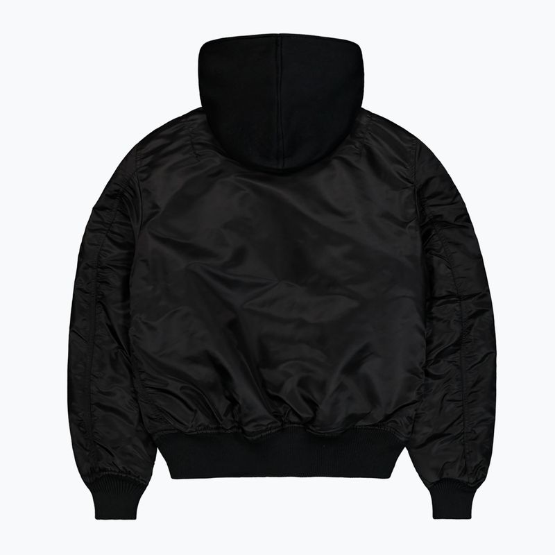 Uomo Alpha Industries MA-1 D-Tec Sleeve Embroidery Bomber nero/riflettente 8