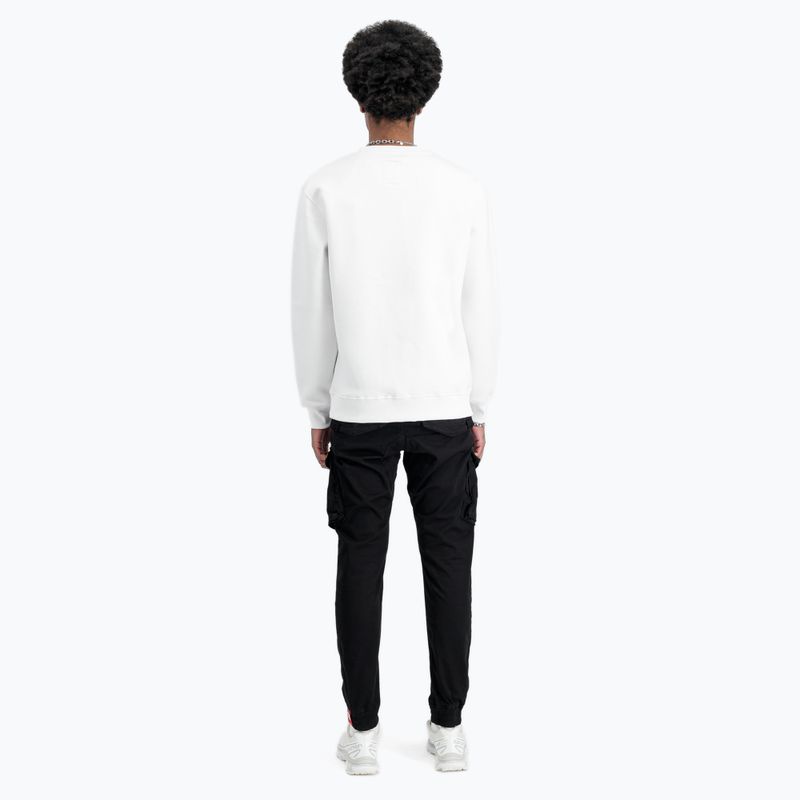 Felpa Alpha Industries Basic bianca da uomo 3