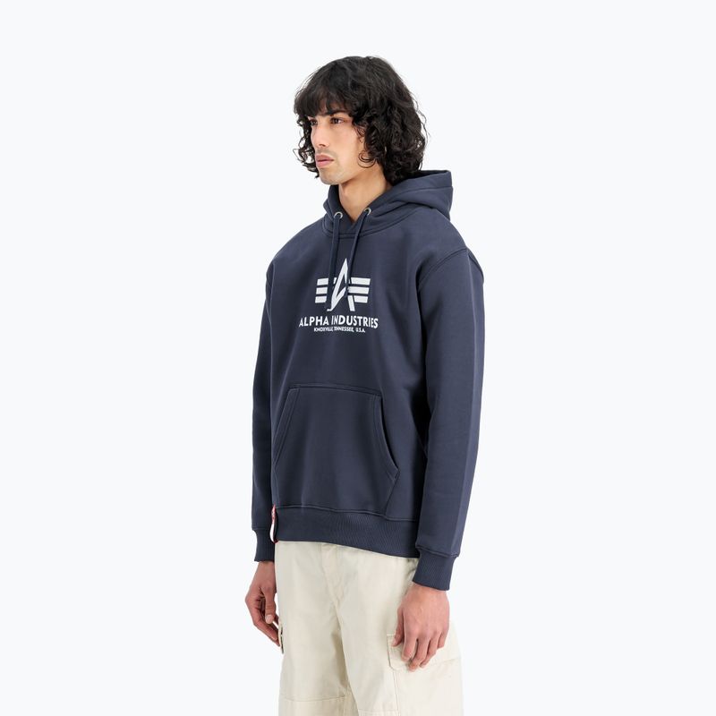 Felpa Alpha Industries Basic navy da uomo