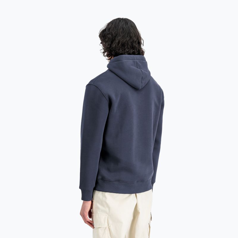 Felpa Alpha Industries Basic navy da uomo 4