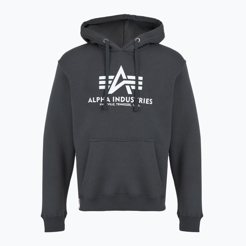 Felpa Alpha Industries Basic navy da uomo 5