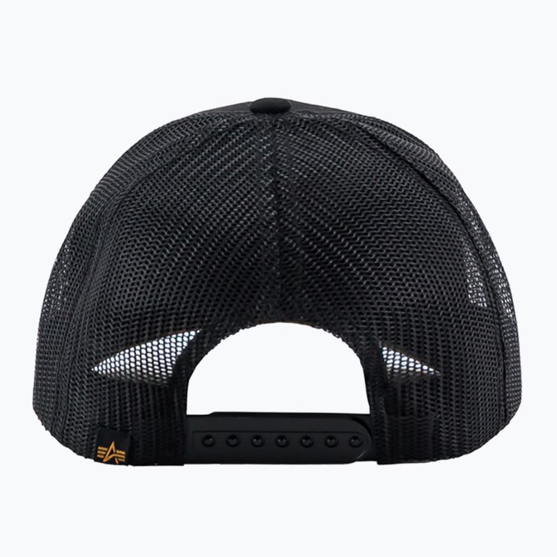 Alpha Industries Basic Trucker, cappellino da baseball da uomo, nero 2