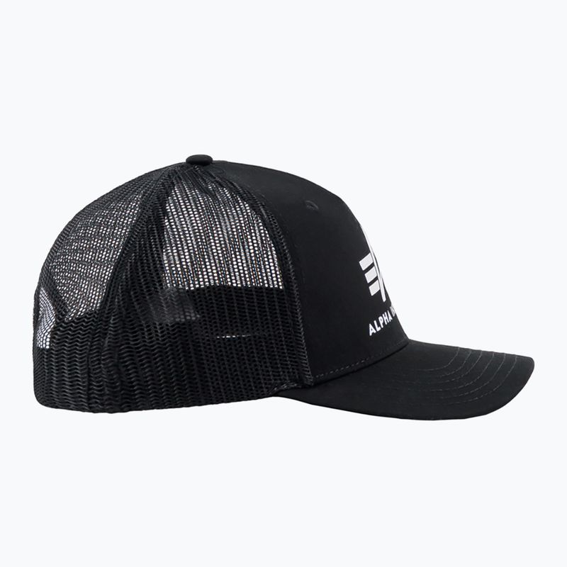 Alpha Industries Basic Trucker, cappellino da baseball da uomo, nero 4