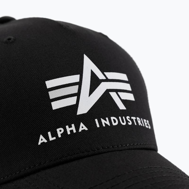 Alpha Industries Basic Trucker, cappellino da baseball da uomo, nero 5