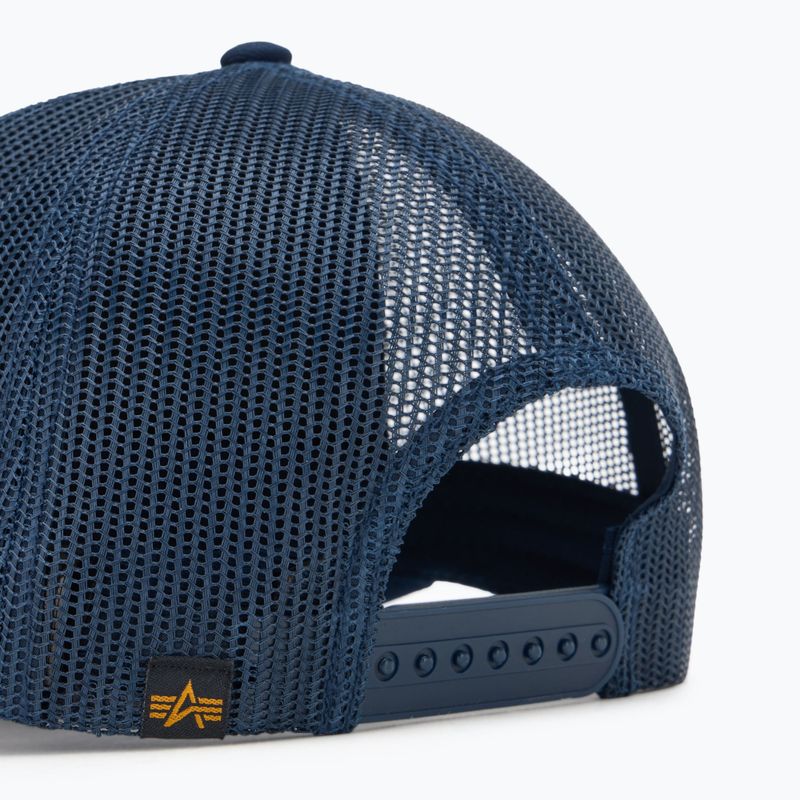 Alpha Industries Basic Trucker, berretto da baseball da uomo, rep. blu 4