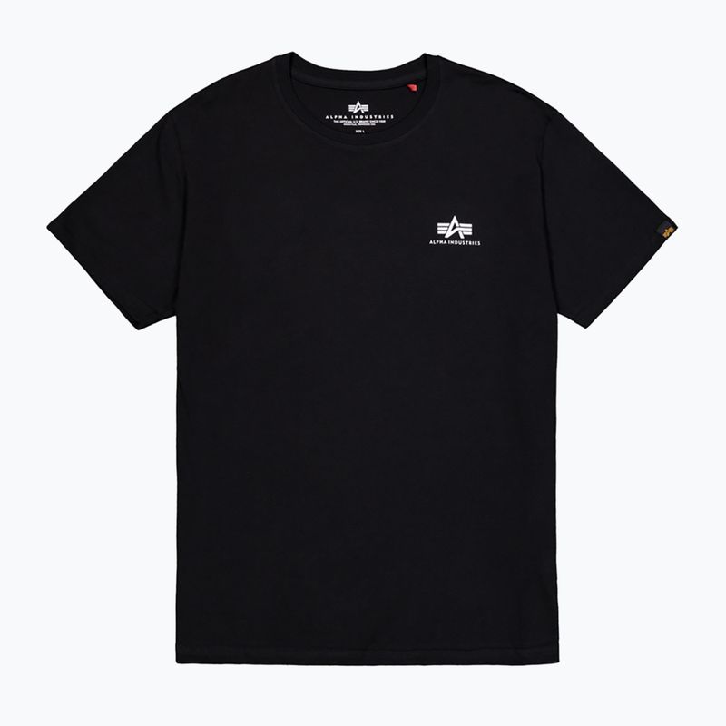 Alpha Industries Basic Small Logo T-shirt uomo nero