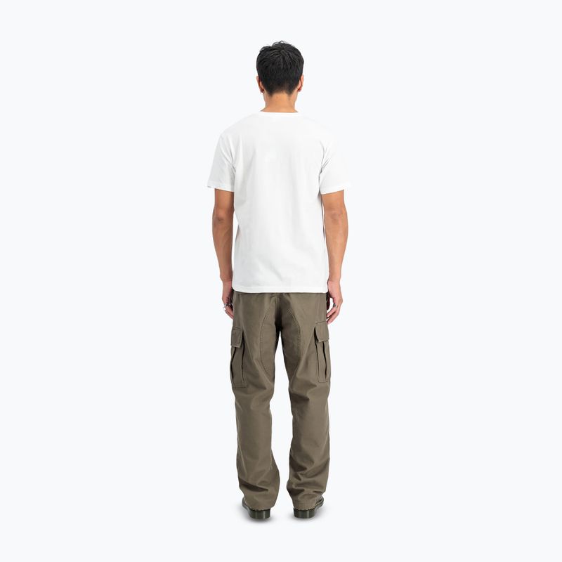 Alpha Industries Basic Small Logo T-shirt bianca da uomo 3