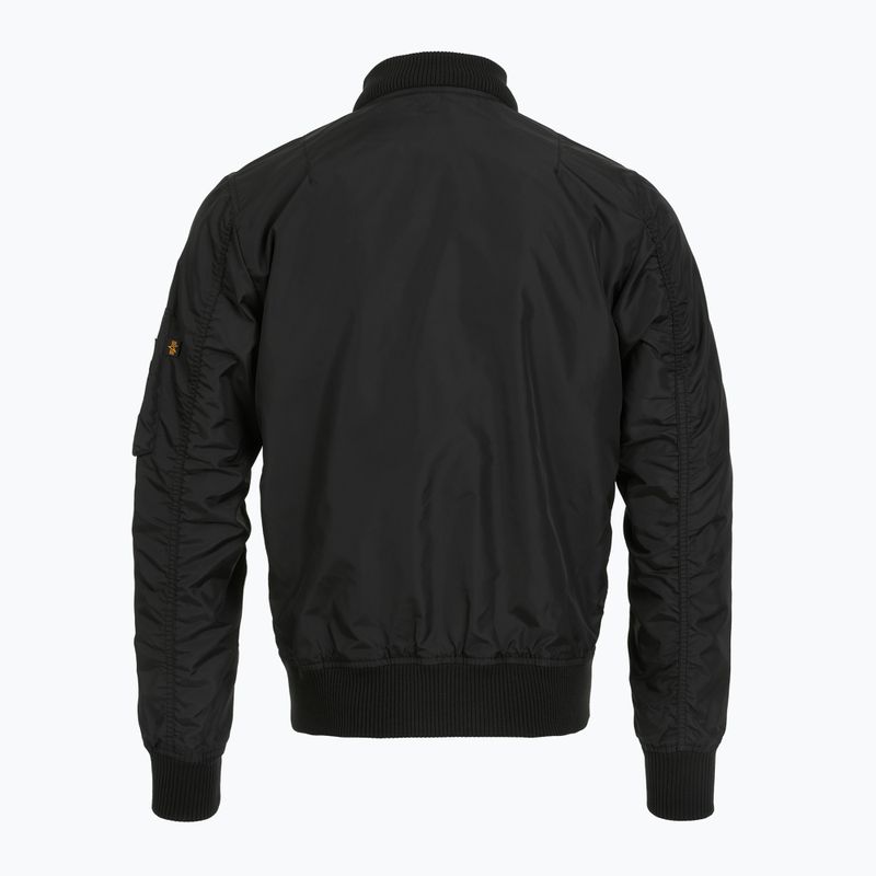 Giacca Alpha Industries da uomo MA-1 TT con cappuccio bicolore nero/nero 9
