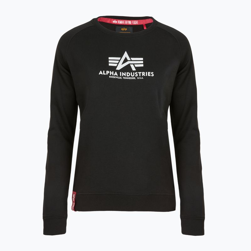 Felpa Alpha Industries da donna New Basic nero 6