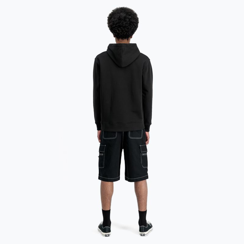Alpha Industries Uomo Felpa con cappuccio Basic Small Logo nero 3
