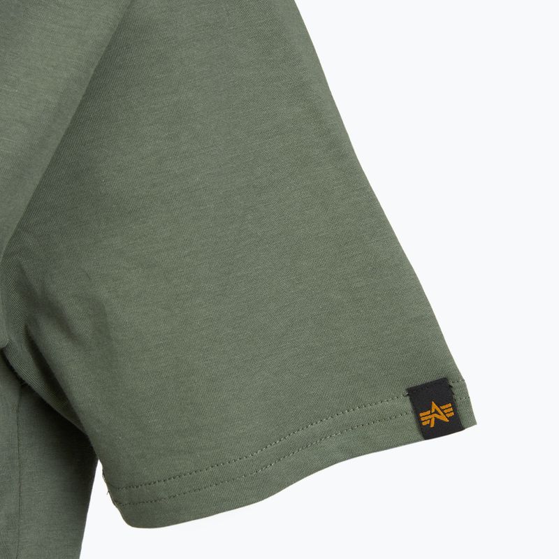 Polo Alpha Industries basic verde vintage da uomo 5