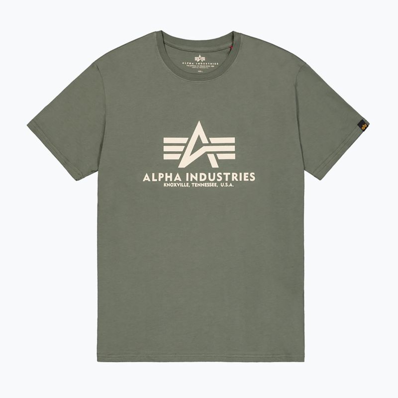 Polo Alpha Industries basic verde vintage da uomo 6