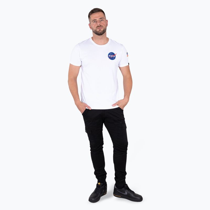 Maglietta Alpha Industries Space Shuttle da uomo, bianco 2