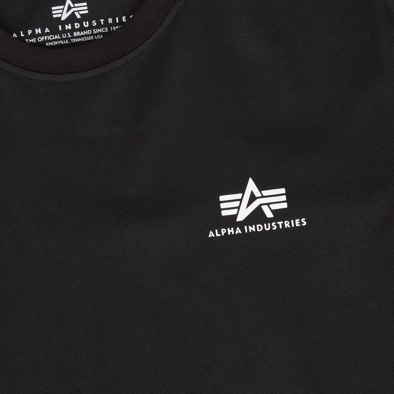 Maglietta Alpha Industries da uomo Backprint nero 3