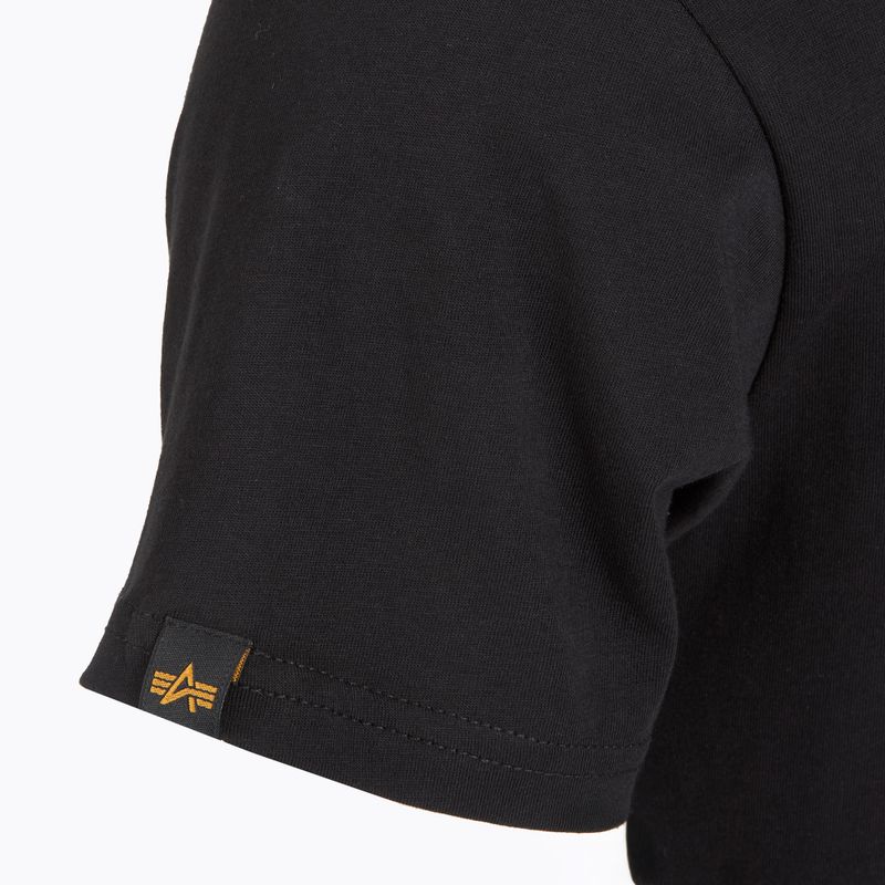 Maglietta Alpha Industries da uomo Backprint nero 4