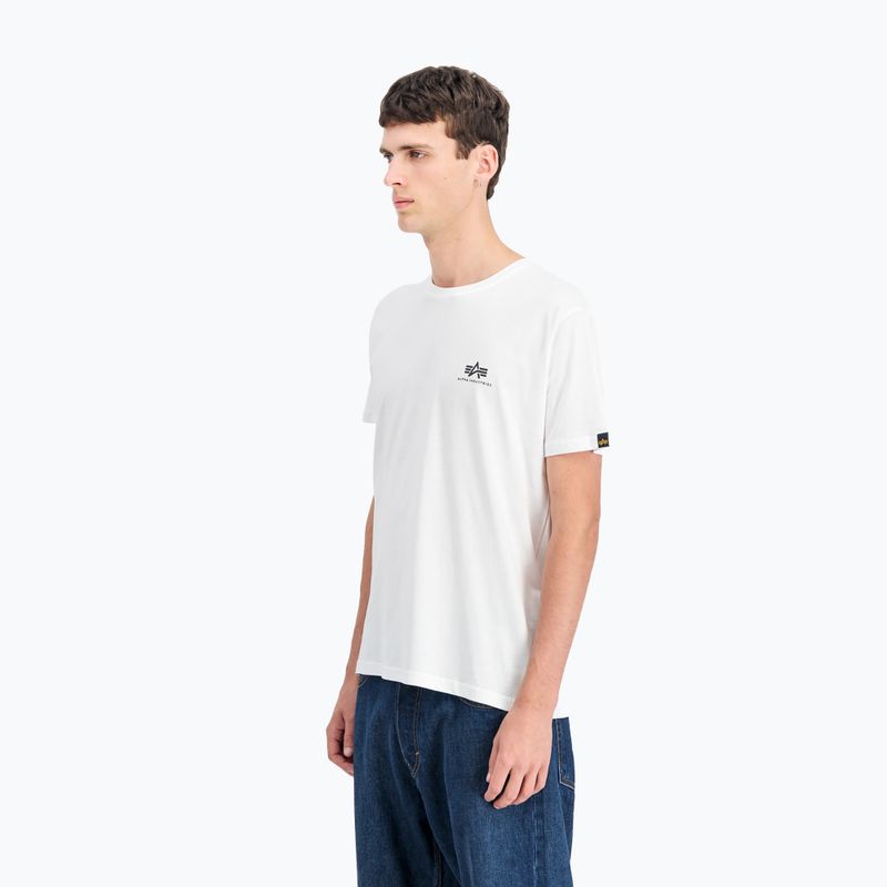 Maglietta Alpha Industries da uomo Backprint bianco 4
