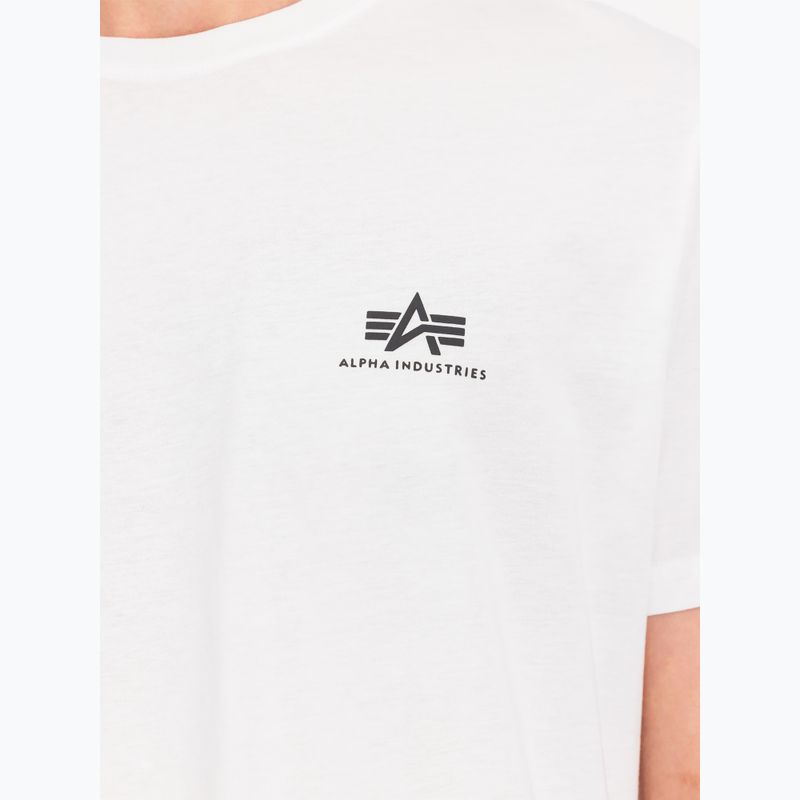 Maglietta Alpha Industries da uomo Backprint bianco 6