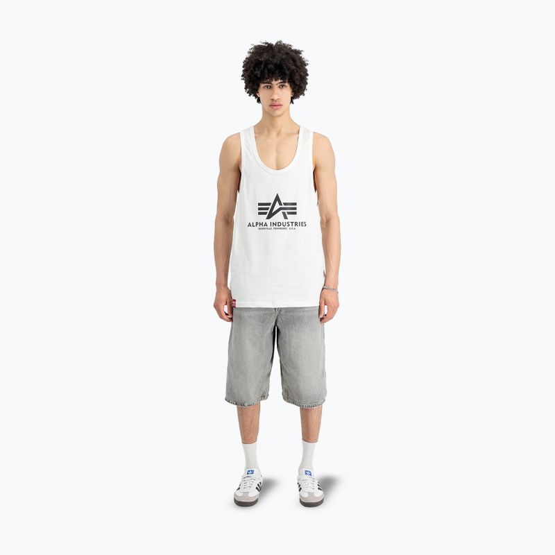 Alpha Industries Basic Tank Body Building T-shirt uomo bianco 2