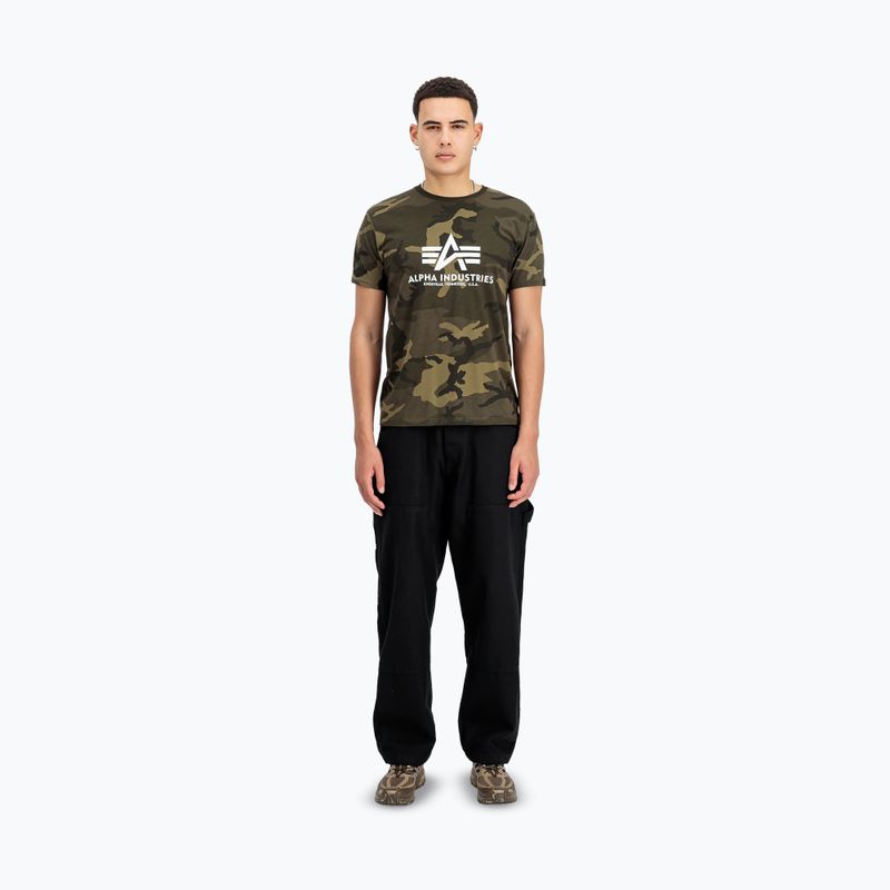 Polo Alpha Industries Basic Camo olive camo da uomo 2