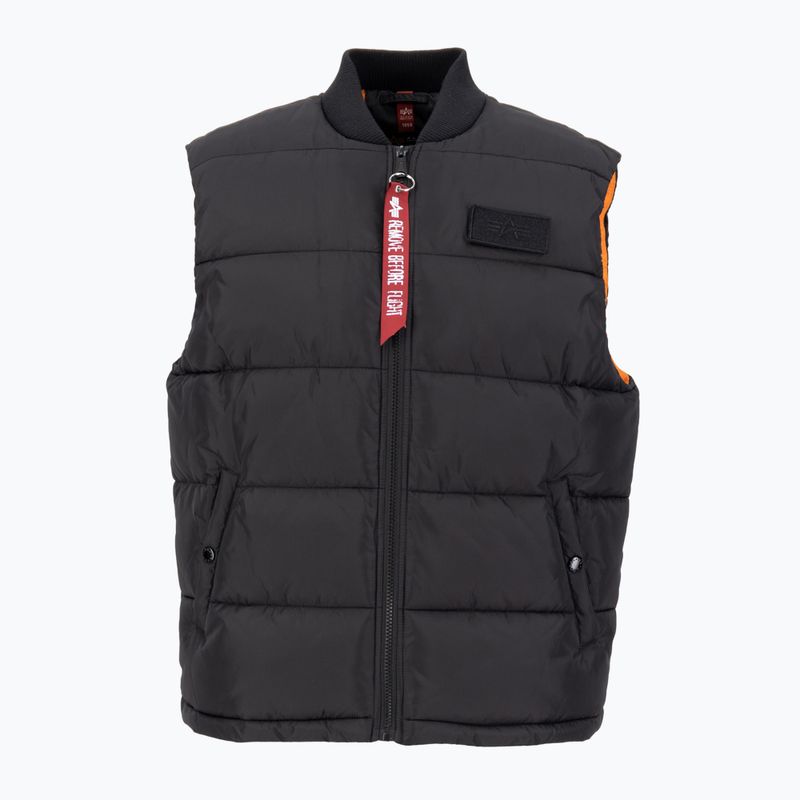 Uomo Alpha Industries Puffer LW senza maniche nero 3