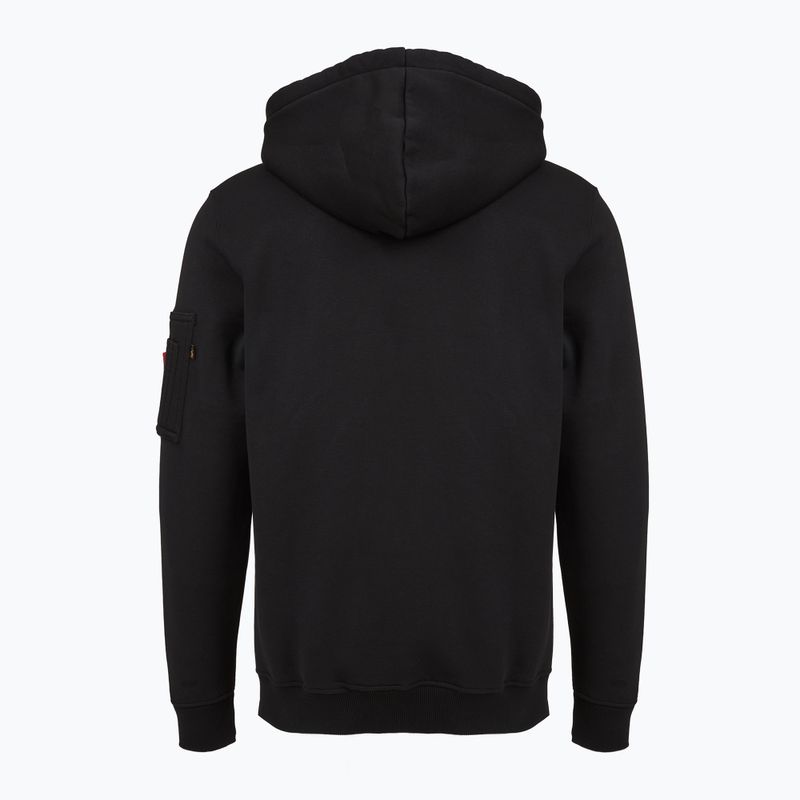 Felpa Alpha Industries da uomo Alpha Label nero 2