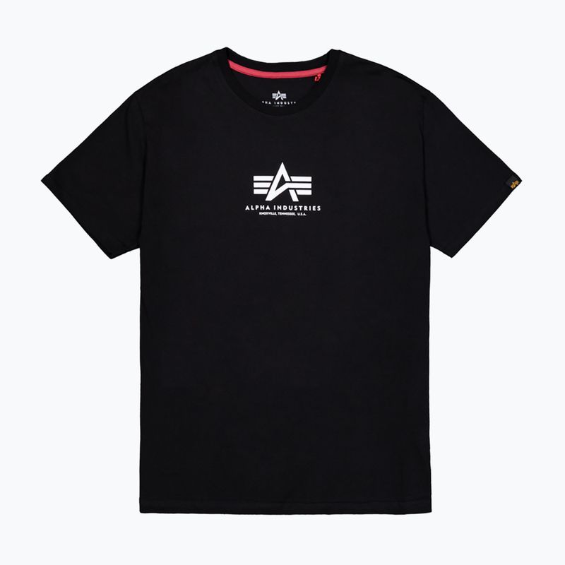 Alpha Industries Basic Mid Logo T-shirt uomo nero 7