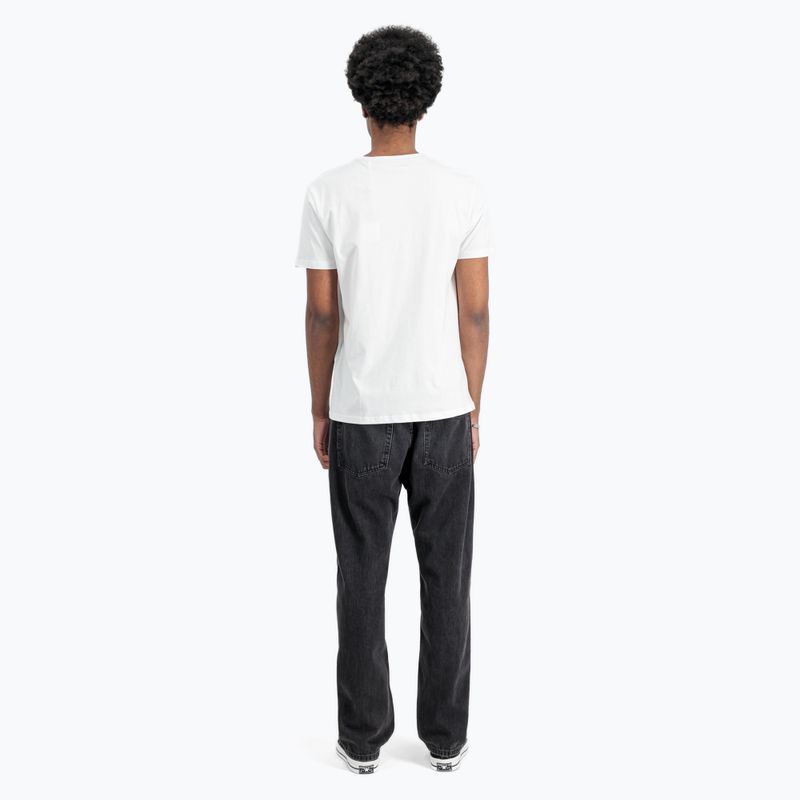 T-shirt Alpha Industries Basic Mid Logo uomo bianco 3