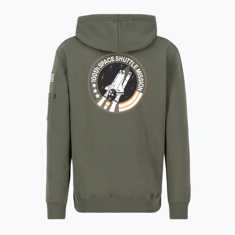 Felpa Alpha Industries Space Shuttle da uomo, oliva scuro 2