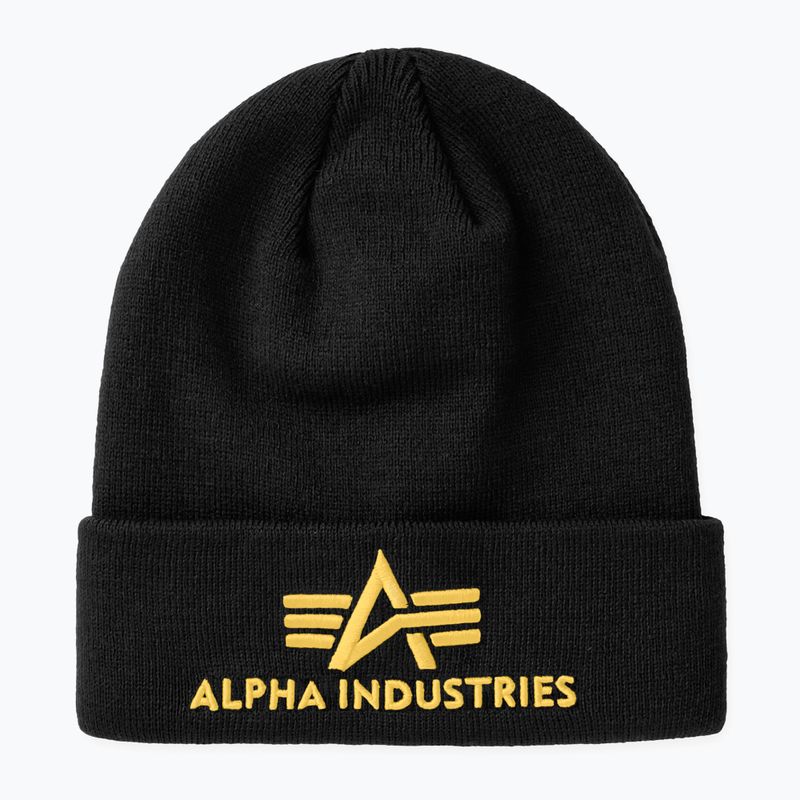 Alpha Industries Cappello 3D nero/giallo oro