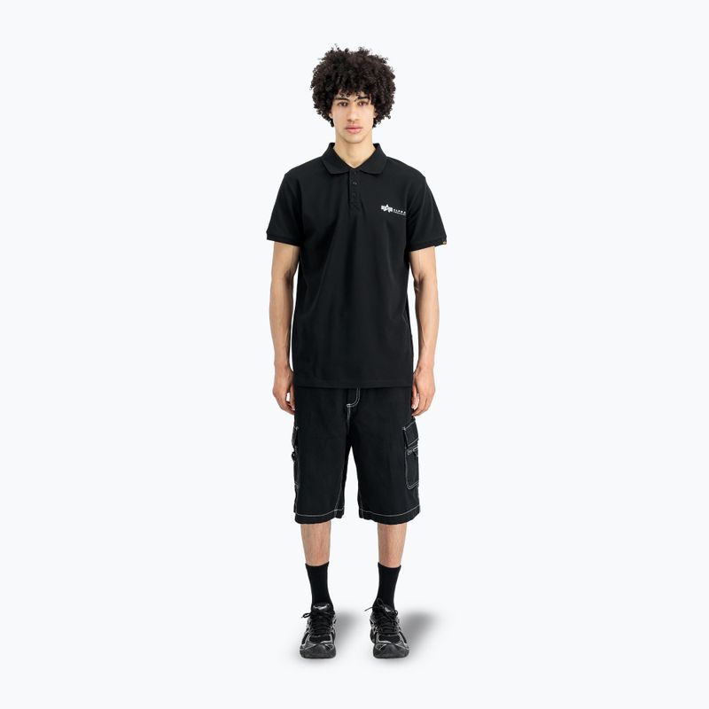 Maglietta Alpha Industries Basic Polo Small Logo Uomo nero 2