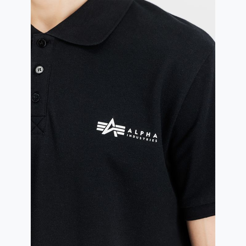 Maglietta Alpha Industries Basic Polo Small Logo Uomo nero 5