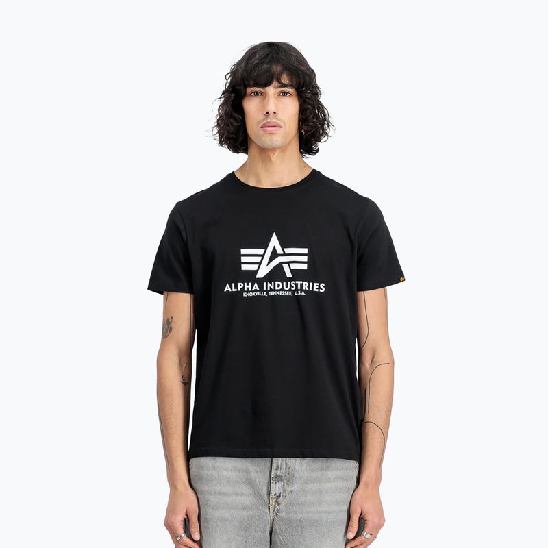 T-shirt Alpha Industries Basic da uomo (2 pezzi) nero