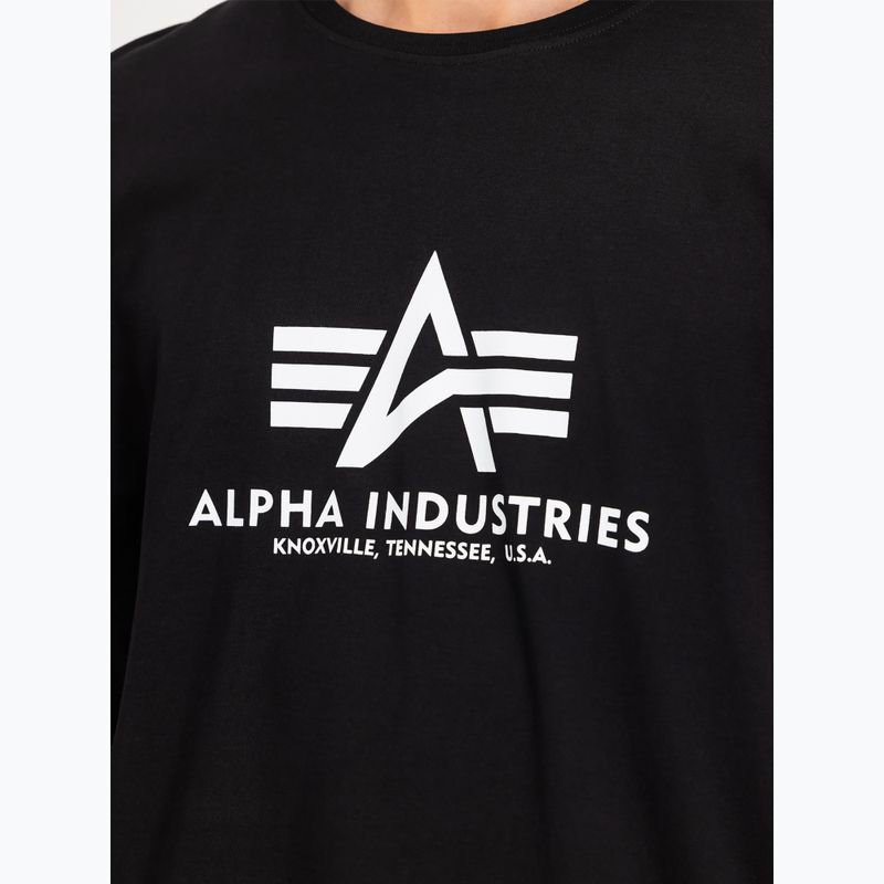 T-shirt Alpha Industries Basic da uomo (2 pezzi) nero 6