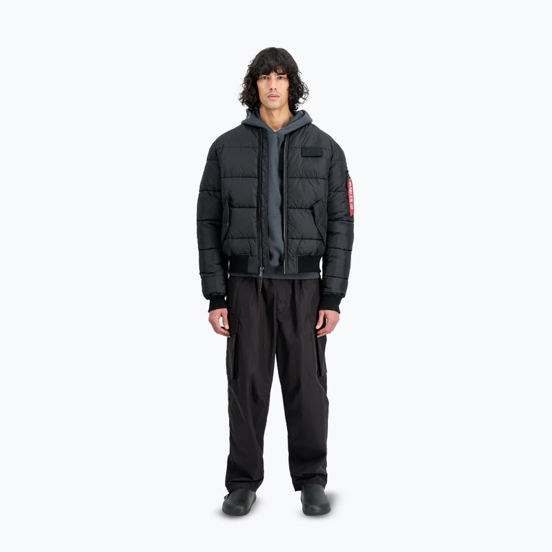 Uomo Alpha Industries MA-1 Puffer Bomber nero 2
