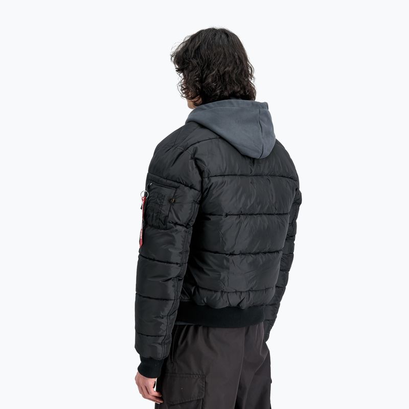 Uomo Alpha Industries MA-1 Puffer Bomber nero 3