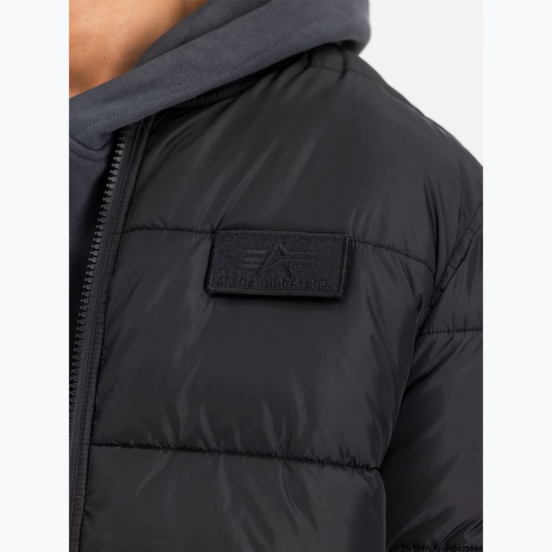 Uomo Alpha Industries MA-1 Puffer Bomber nero 4