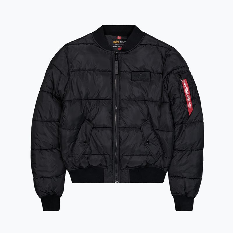 Uomo Alpha Industries MA-1 Puffer Bomber nero 7