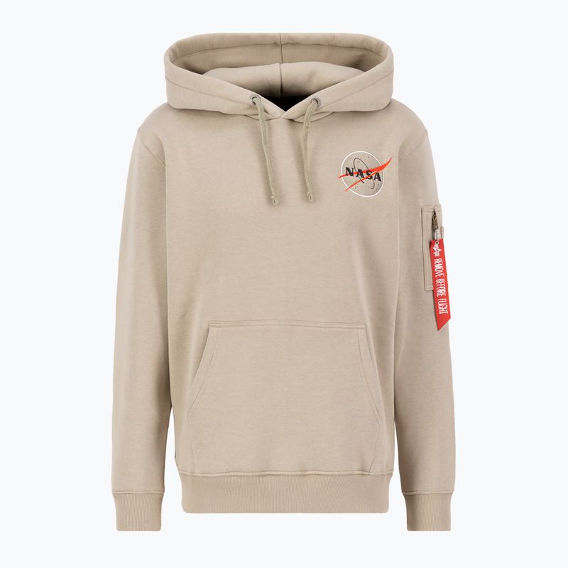 Felpa da uomo Alpha Industries NASA Orbit vintage sand