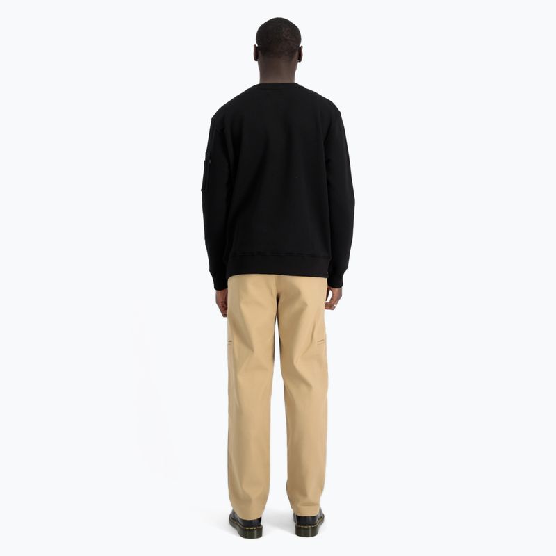 Alpha Industries Uomo Maglione con stampa riflettente nero 3